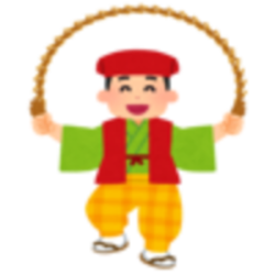 南京玉すだれのイラスト