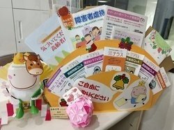 あんしんセンターにあるにこまるクラフト人形